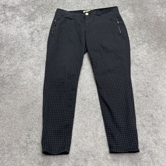 Democracy AB Technology Houndstooth Skinny Ankle Pants Womens 16W Pockets 36x29 - Picture 1 of 13